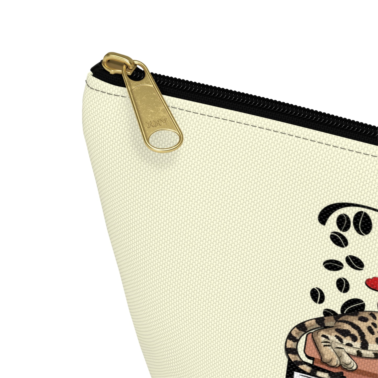 C☕ffee Beans & L❤️VE Hearts Accessory Bag