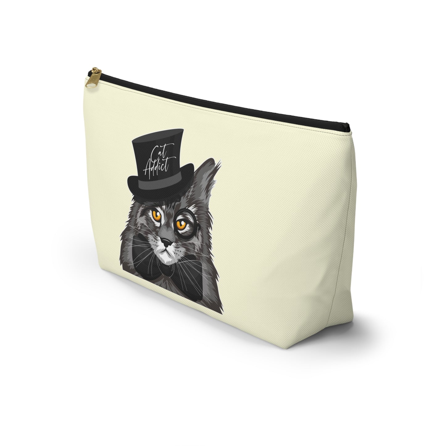 Cat Addict Accessory Bag (Cream)