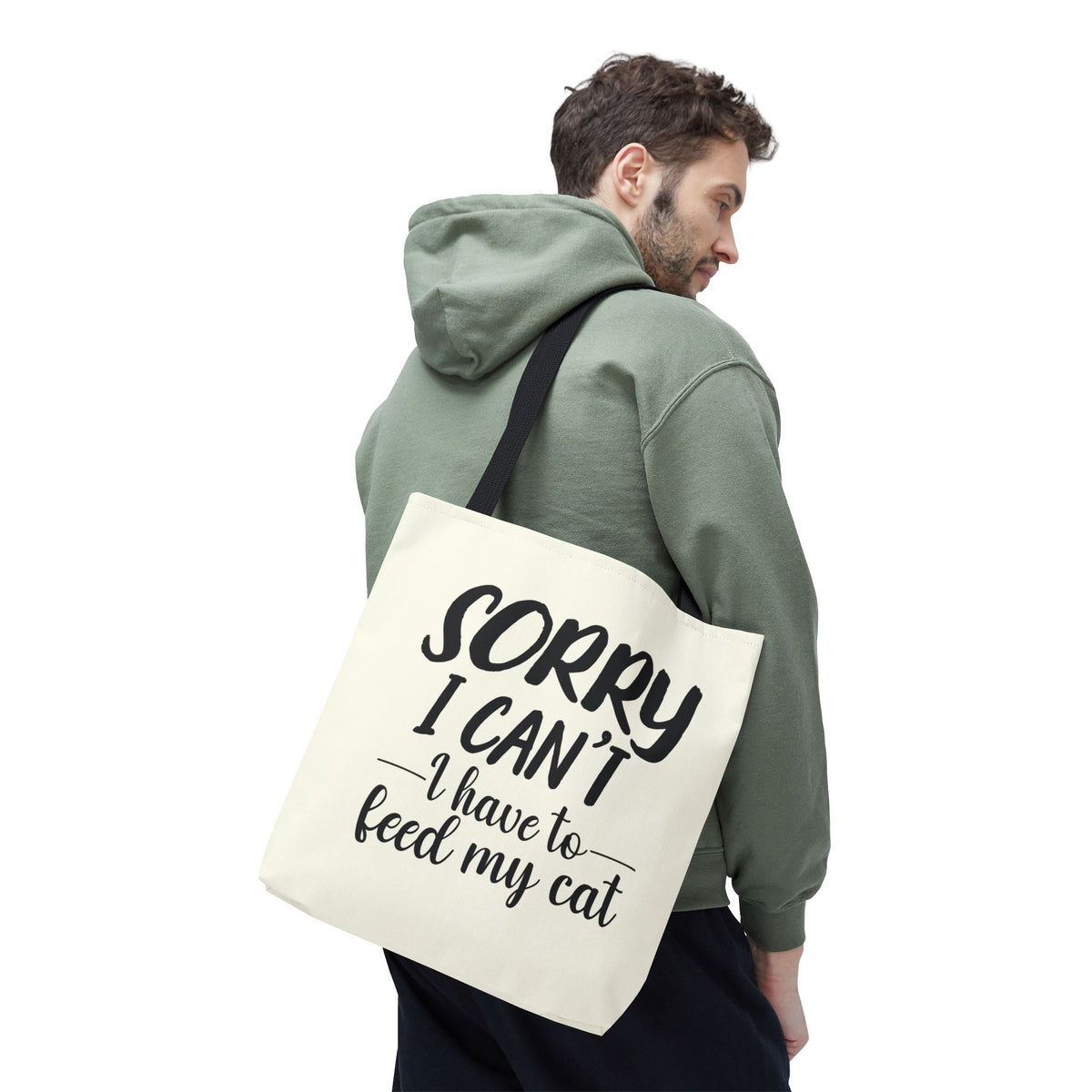Feed My Cat Tote Bag (Cream)