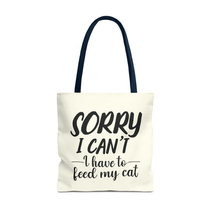 Feed My Cat Tote Bag (Cream)