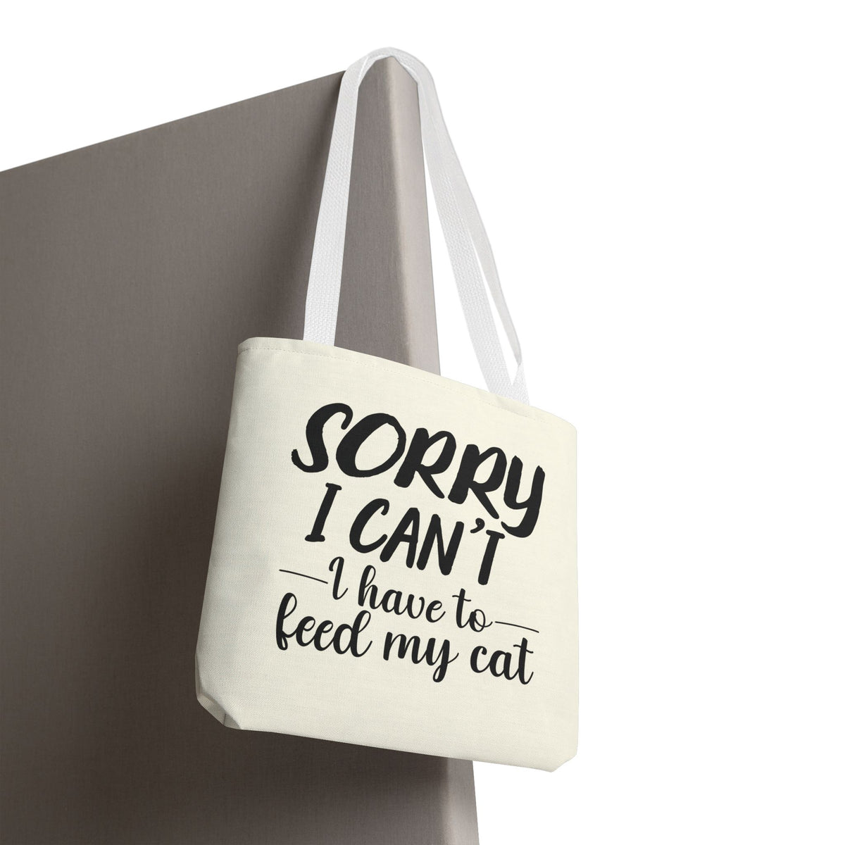 Feed My Cat Tote Bag (Cream)