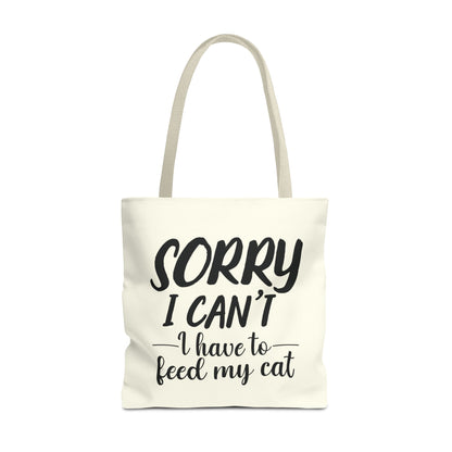 Feed My Cat Tote Bag (Cream)