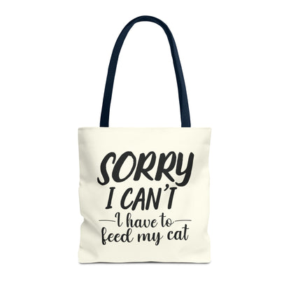 Feed My Cat Tote Bag (Cream)