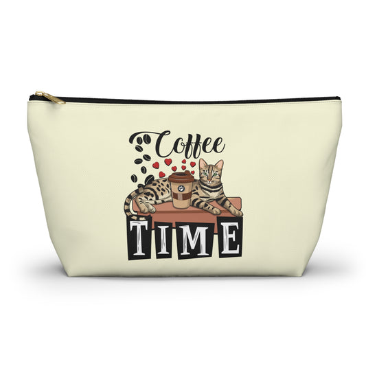 C☕ffee Beans & L❤️VE Hearts Accessory Bag