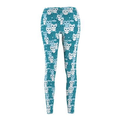 Leggings with a cat pattern  