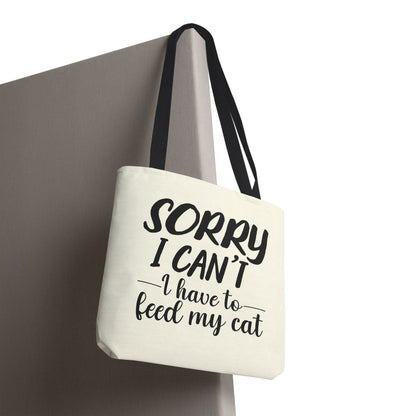 Feed My Cat Tote Bag (Cream)