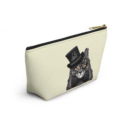 Cat Addict Accessory Bag (Cream)