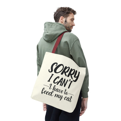 Feed My Cat Tote Bag (Cream)