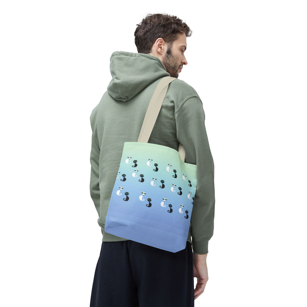 My Cat Was Sitting On Me Tote Bag