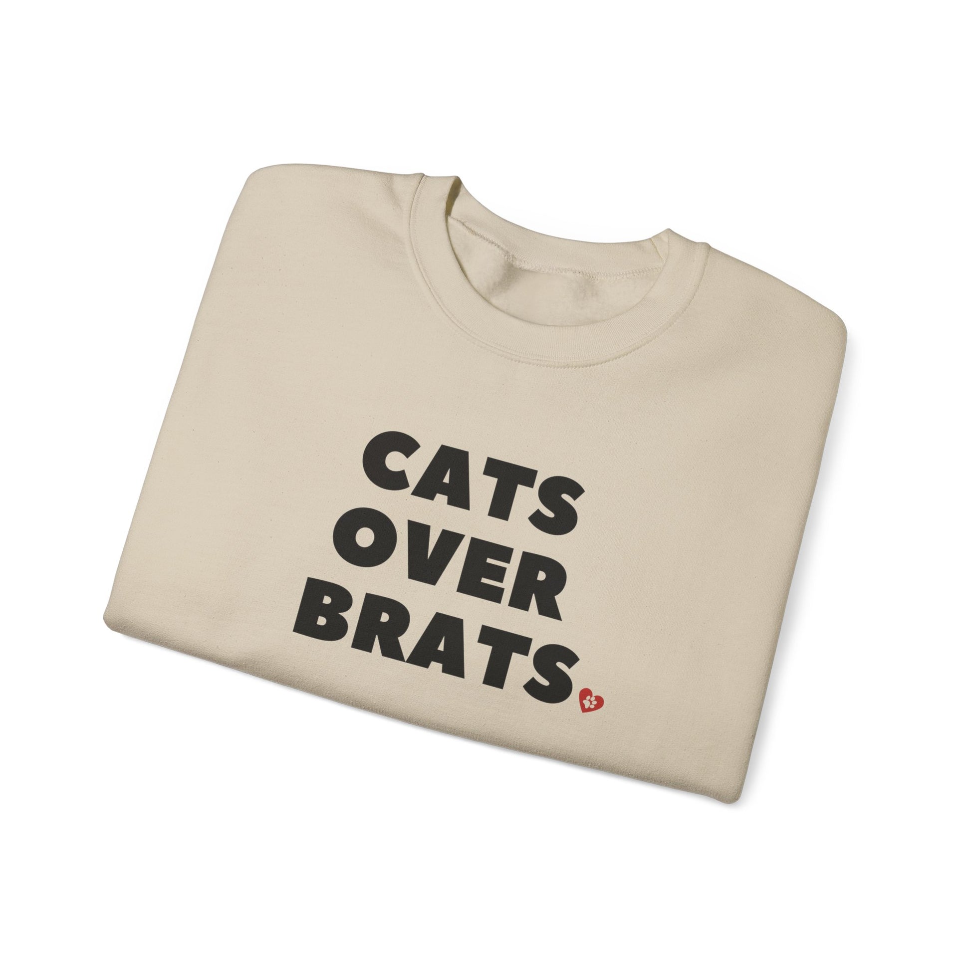 Sand Cats Over Brats Crewneck Unisex Sweatshirt