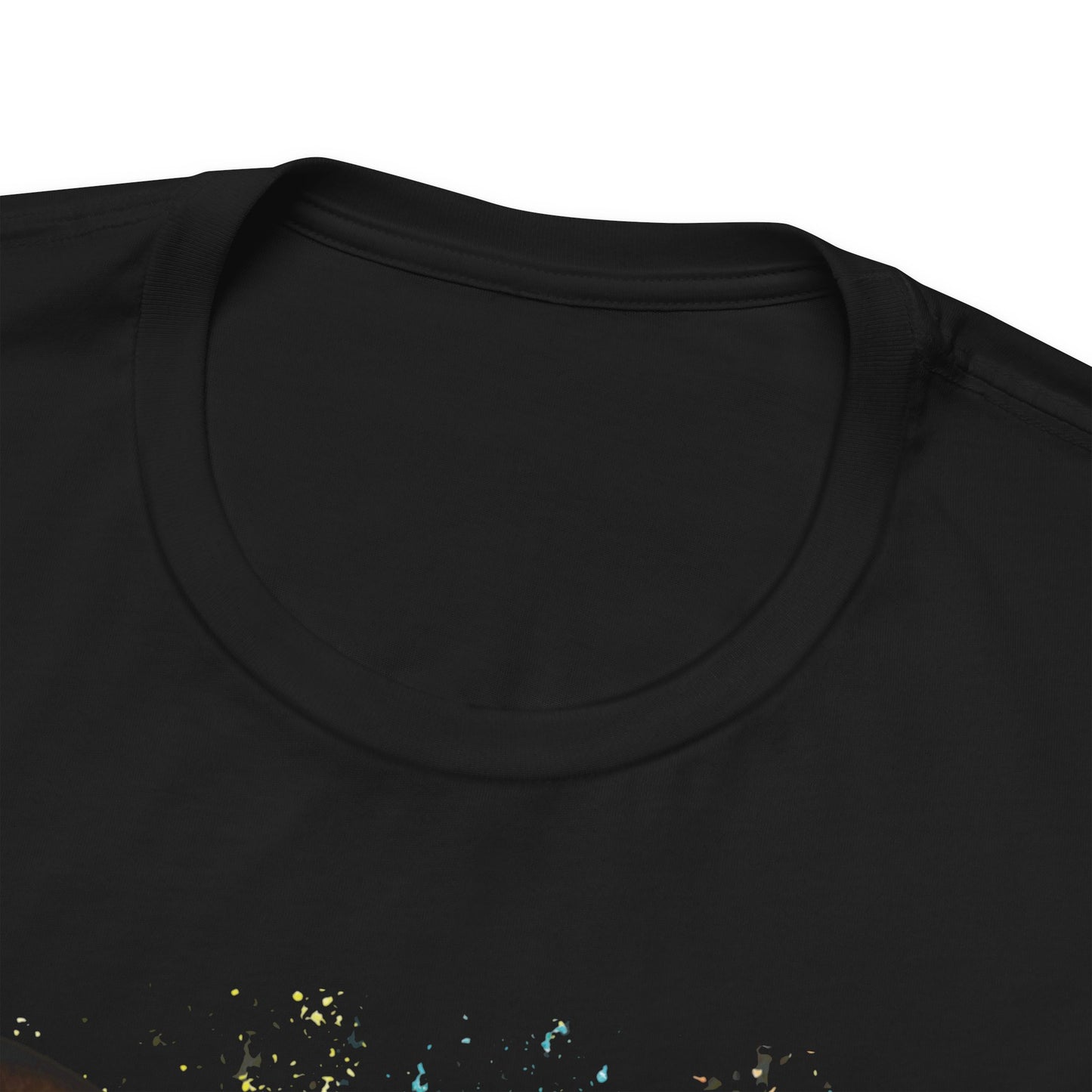 Black Awesome Cat T-Shirt Crew Neck Unisex