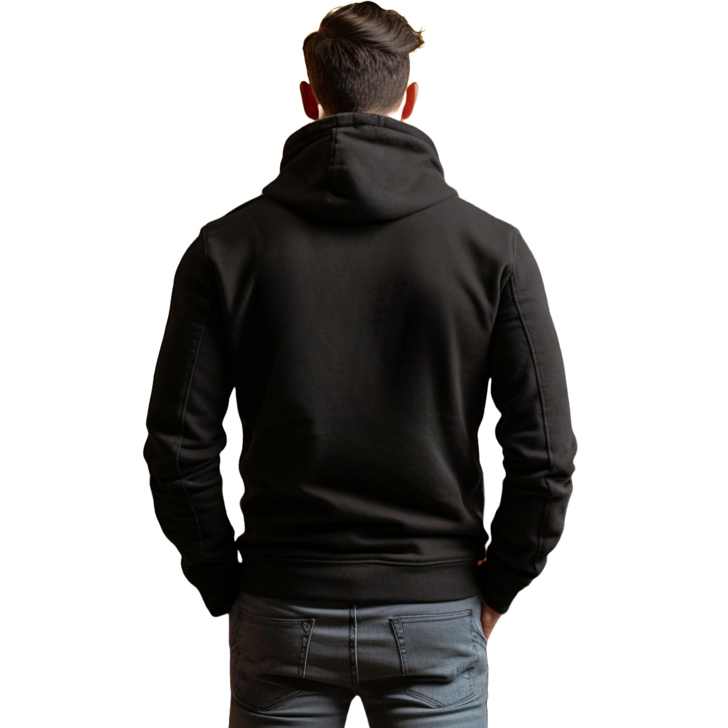 Black Baker Boy Cat Themed Hooded Sweatshirt Unisex