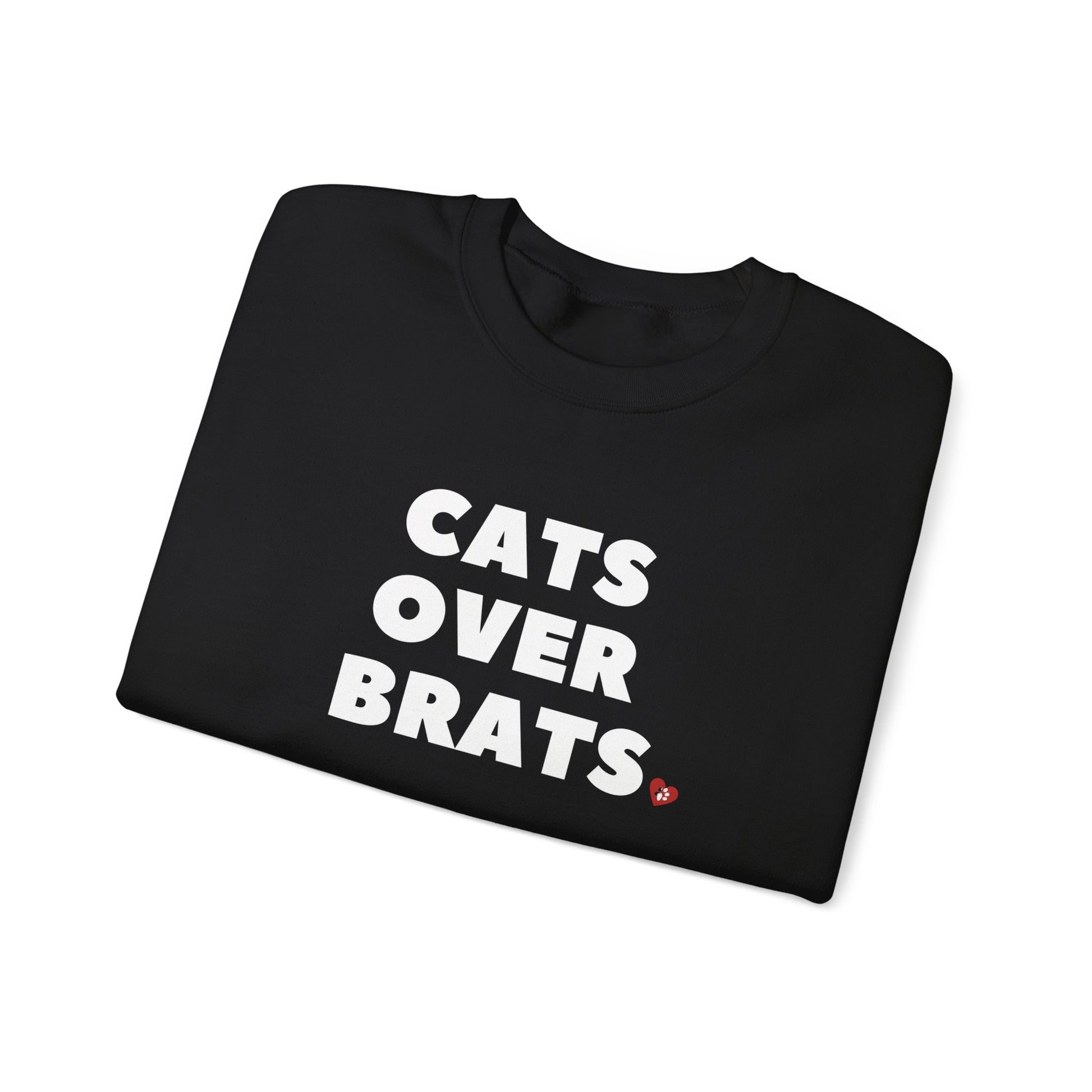 Black Cats Over Brats Crewneck Unisex Sweatshirt