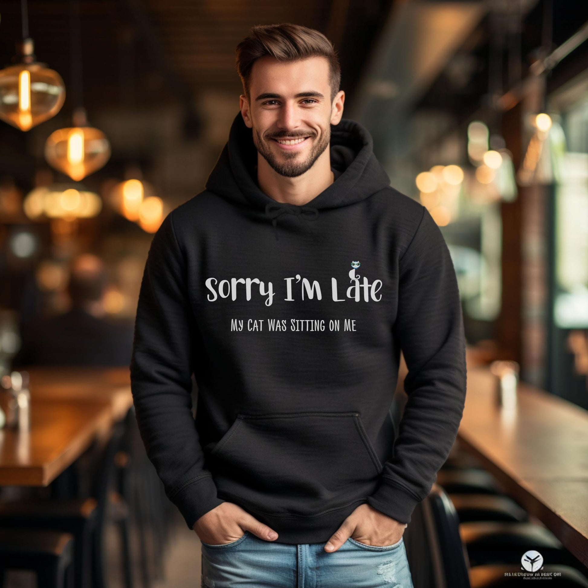 Black My_Cat_Was_Sitting_On_Me_Unisex_Hooded_Sweatshirt