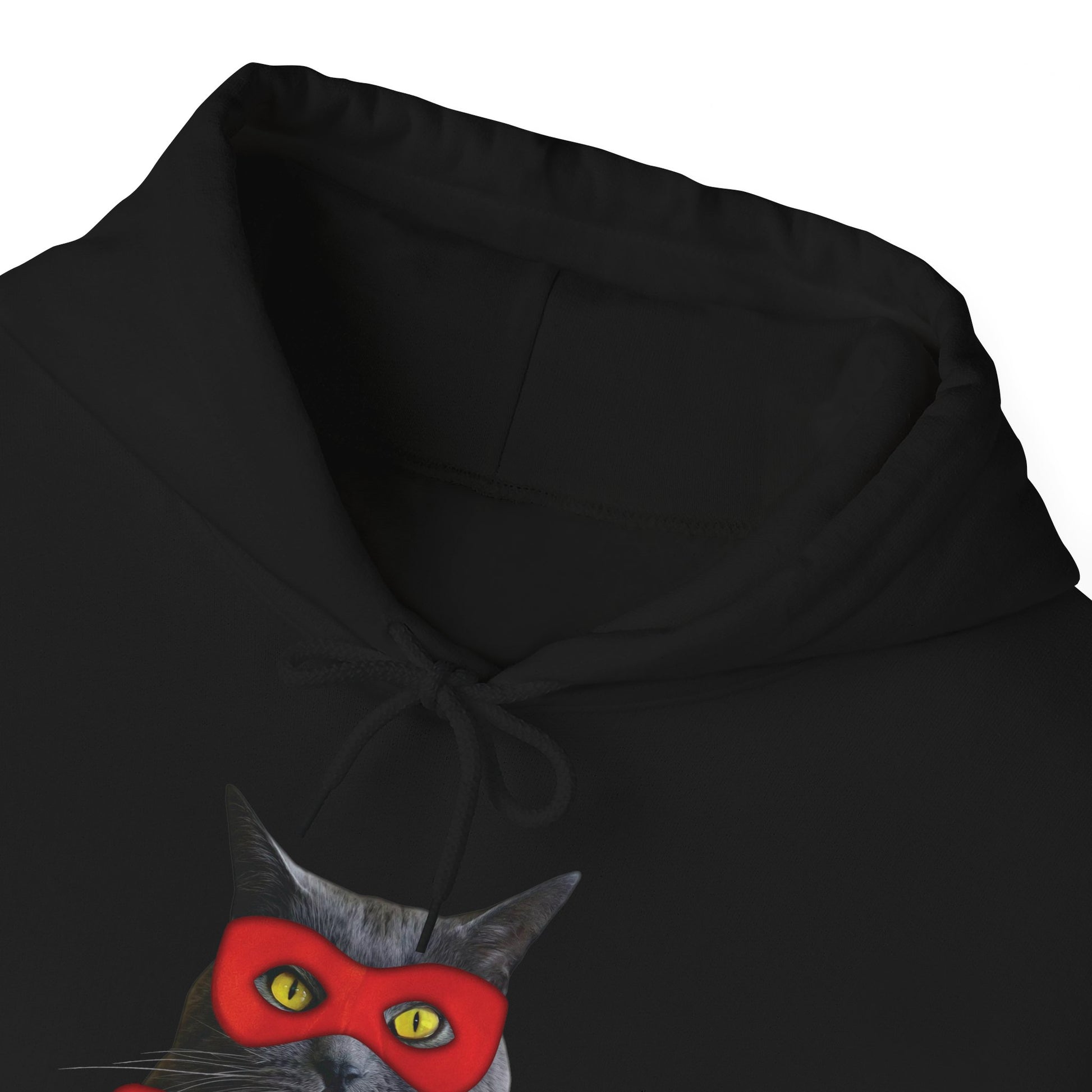 Black Super Cat Hooded Sweatshirt Unisex