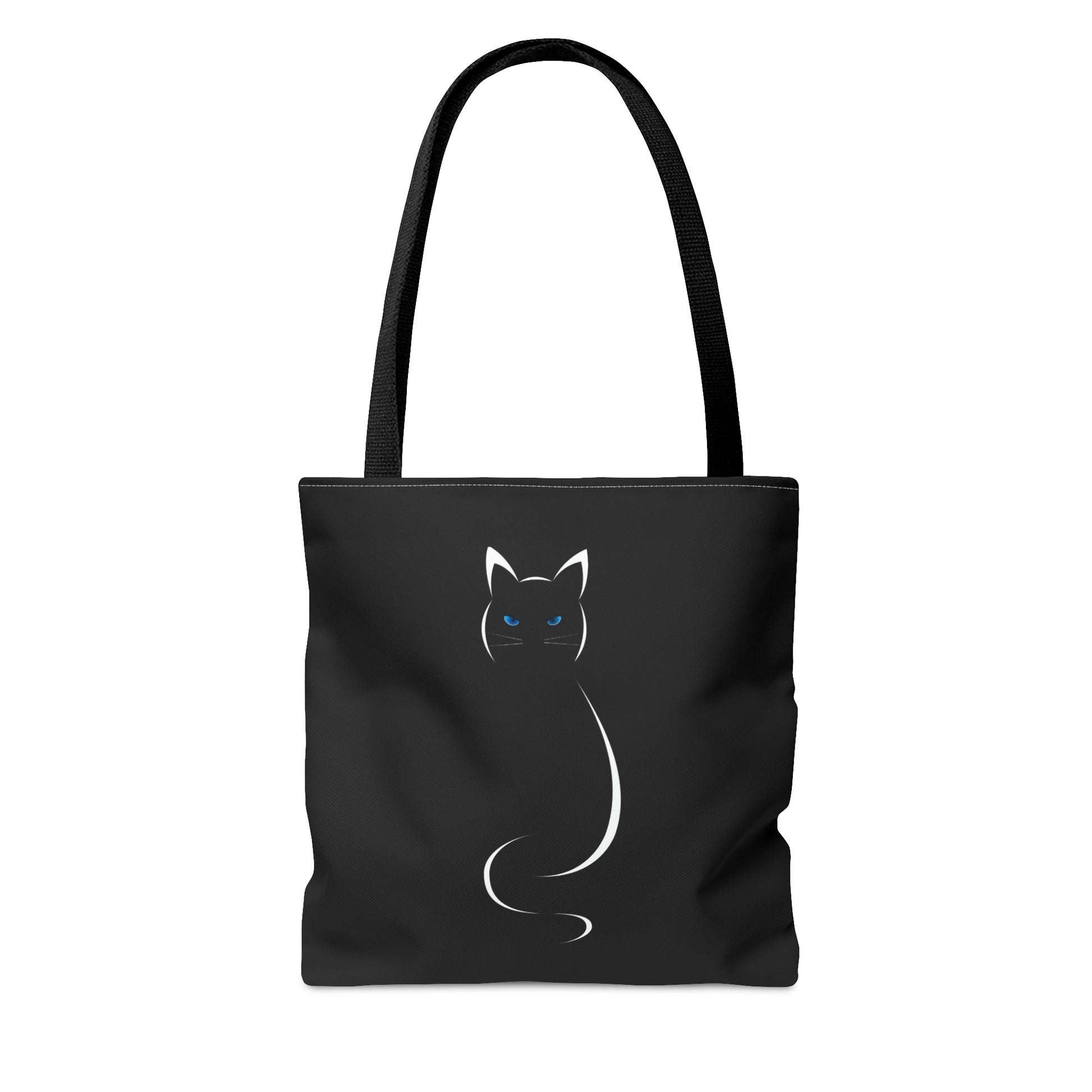 Black tote bag with 'Cats Over Brats' text  