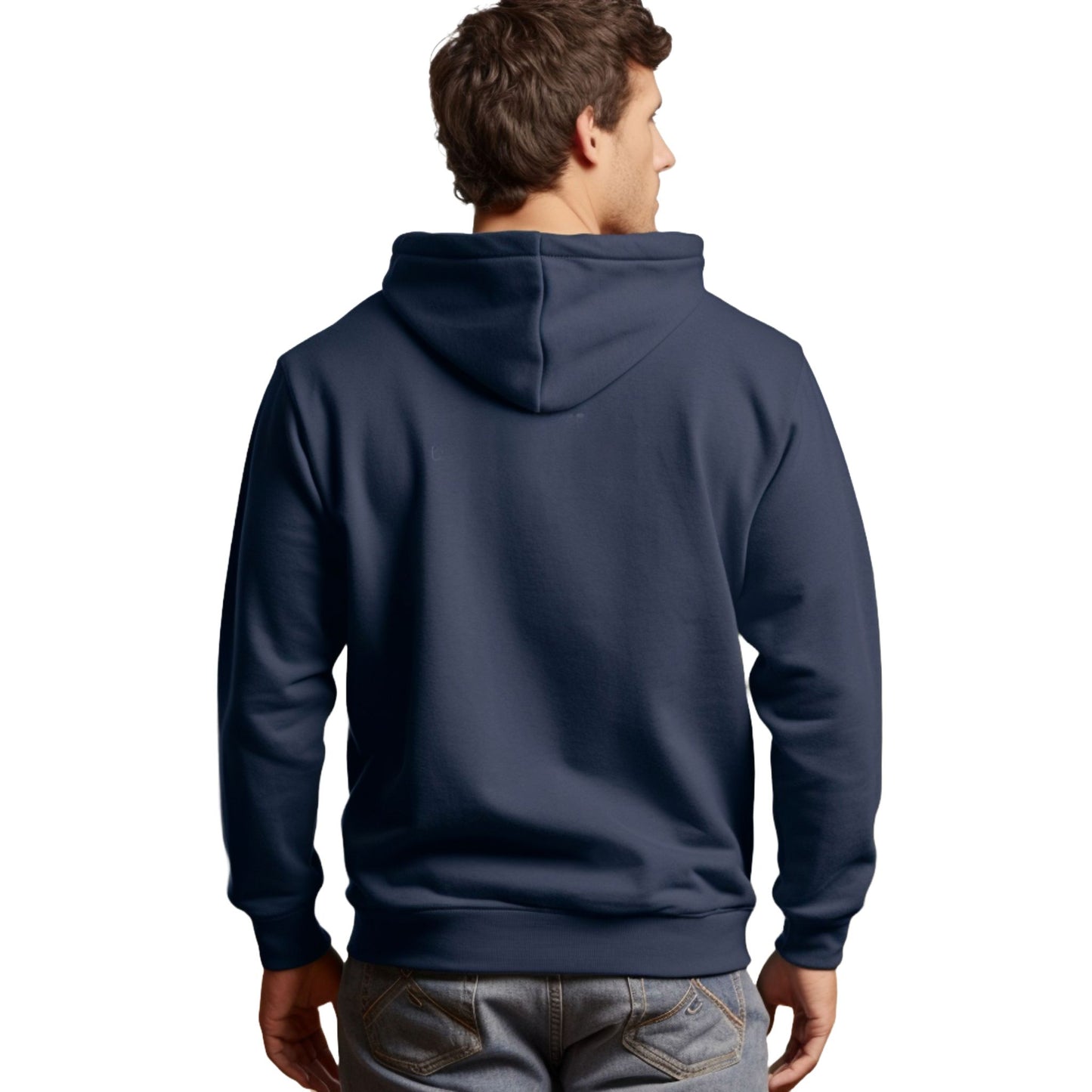 Navy Baker Boy Cat Themed Hooded Sweatshirt Unisex