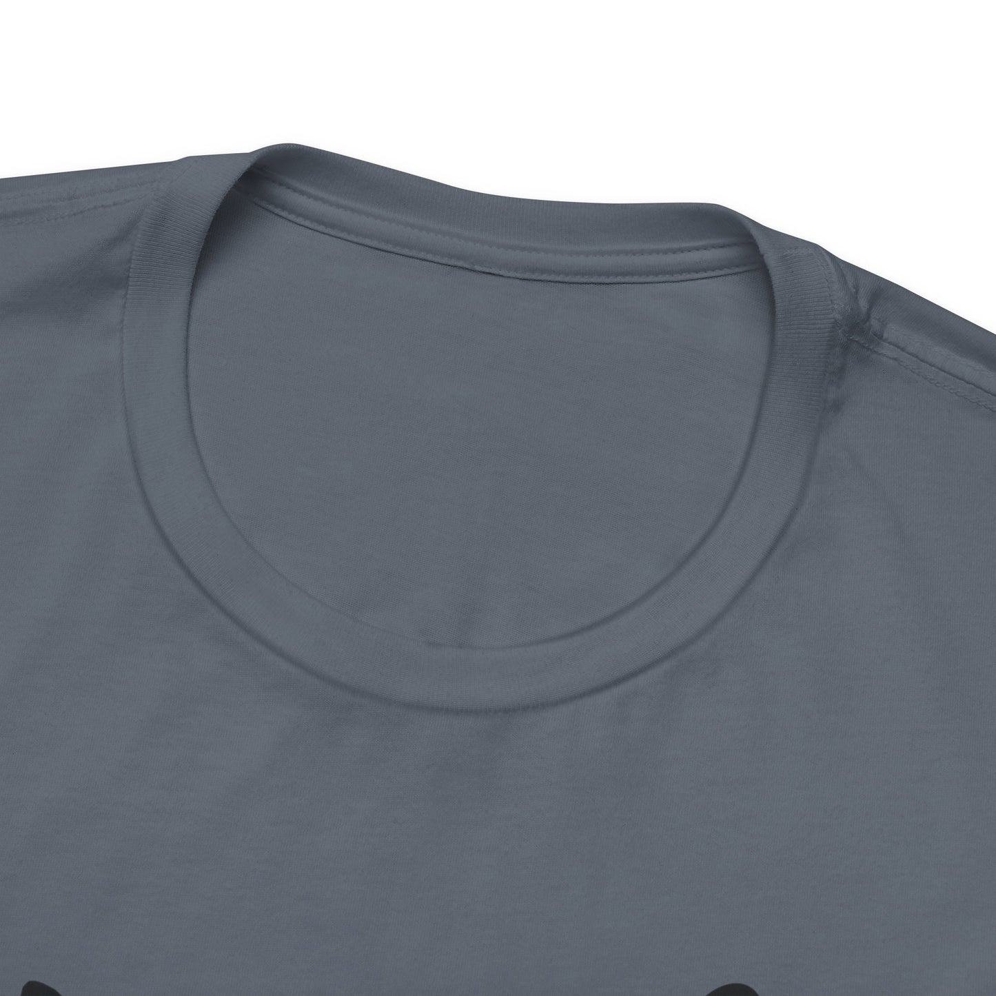 Steel Blue Buzz_Off_Siamese_Cat_T-Shirt Unisex Crew Neck