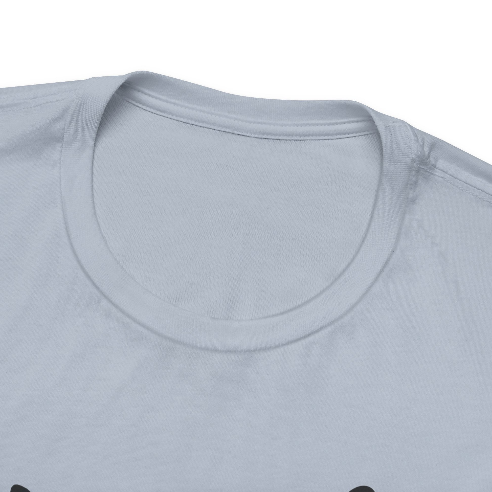 Light Blue Buzz_Off_Siamese_Cat_T-Shirt Unisex Crew Neck