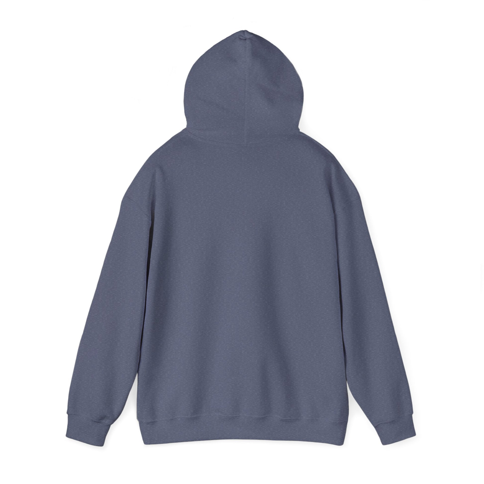 Heather Navy Cat Themed Love USA Hooded Sweatshirt Unisex