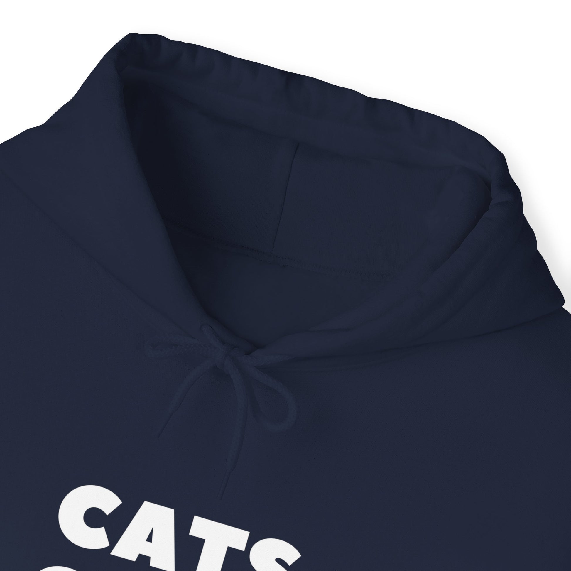 Navy Cats Over Brats Hooded Sweatshirt Unisex
