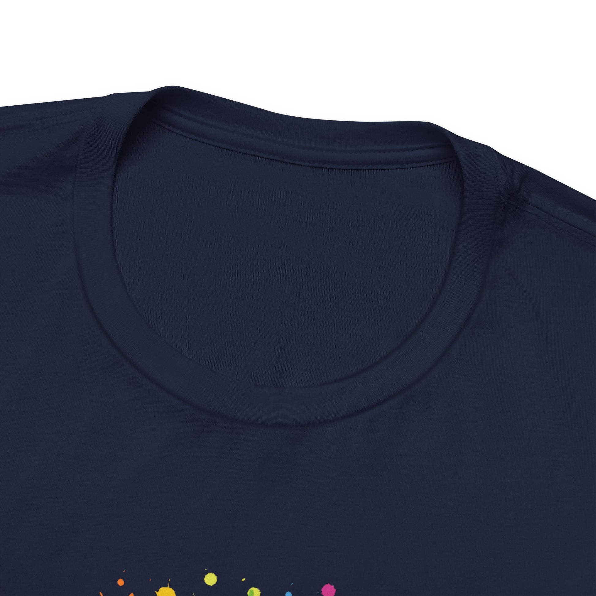 Navy Lost In Music Cat T-Shirt Unisex Crew Neck
