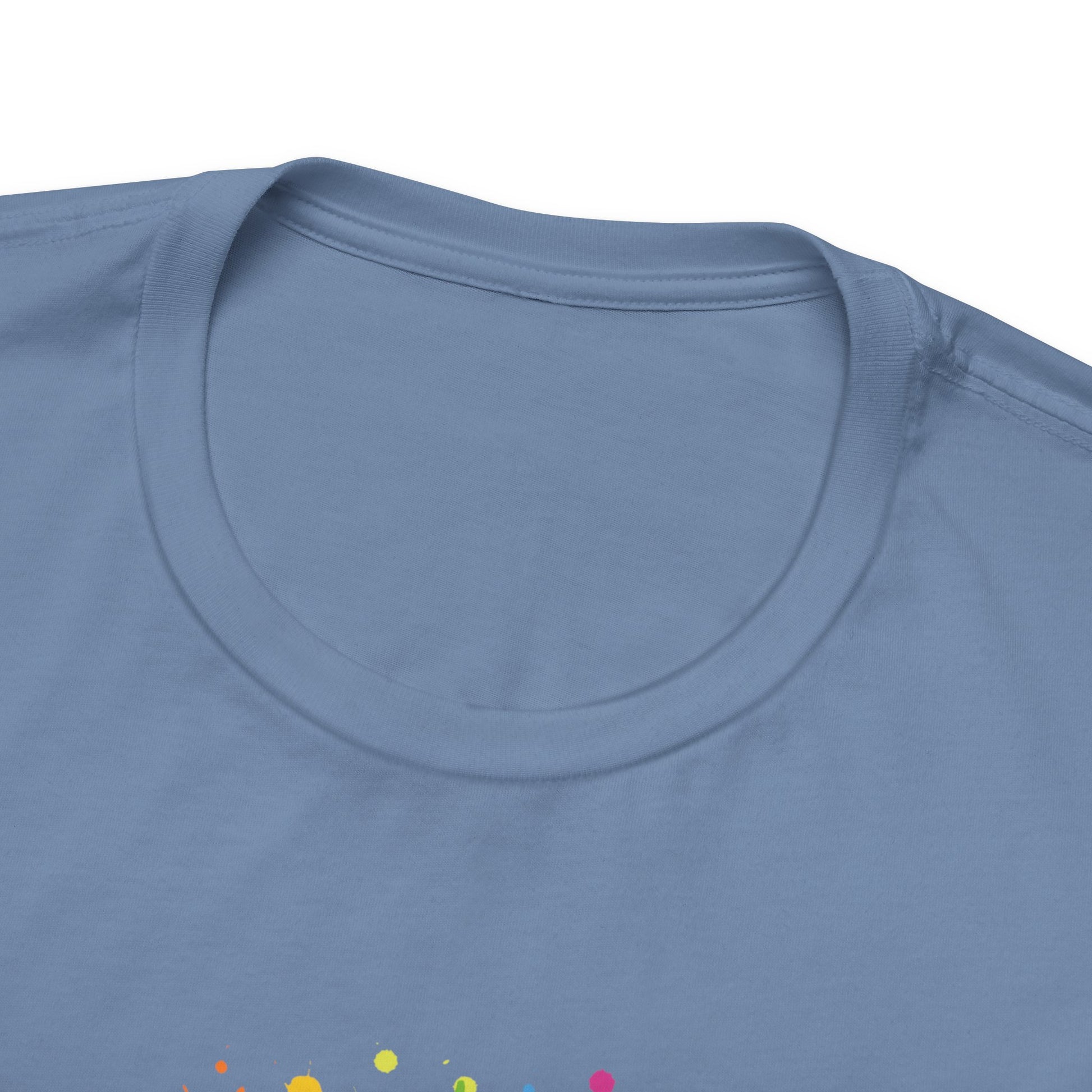 Steel Blue Lost In Music Cat T-Shirt Unisex Crew Neck