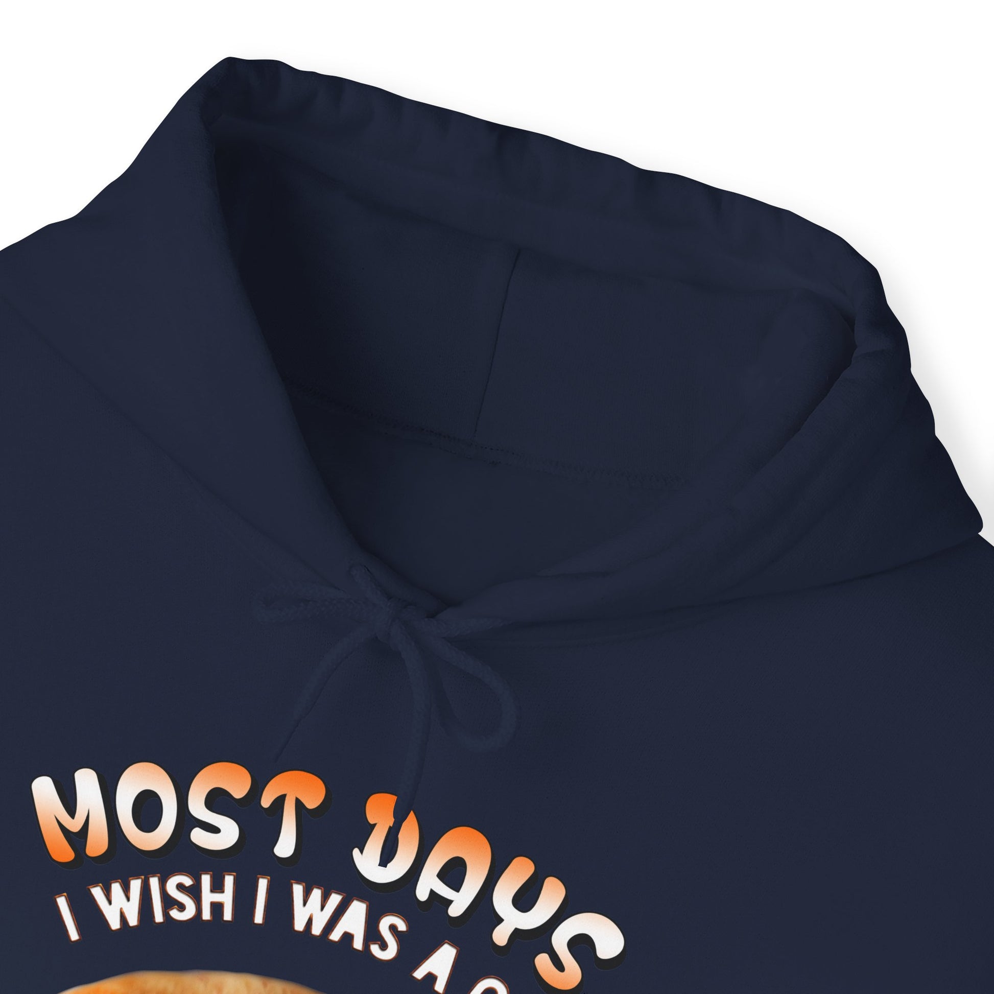 Navy Most Days Cat Themed Hooded Sweatshirt Unisex 