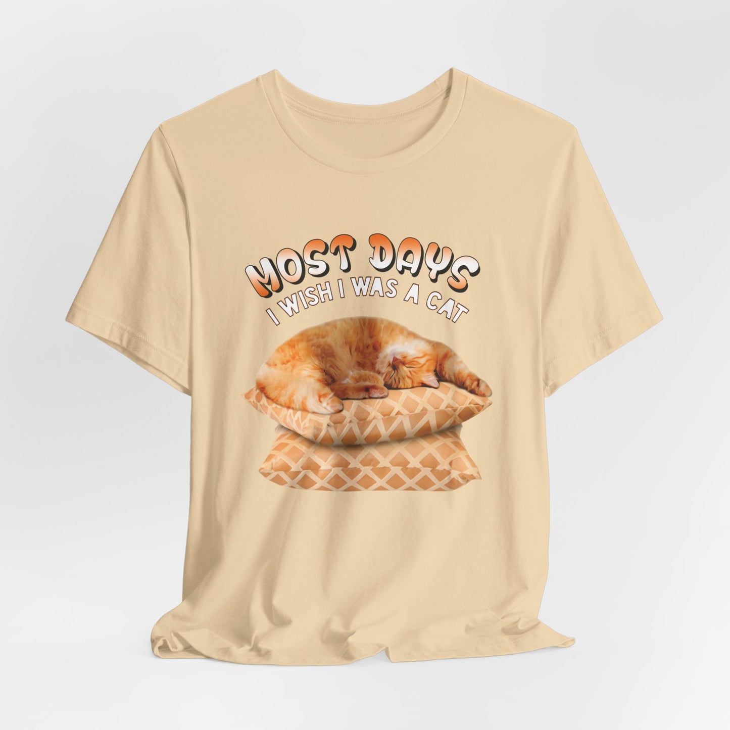 Soft Cream Most Days Cat T-Shirt Unisex Crew Neck