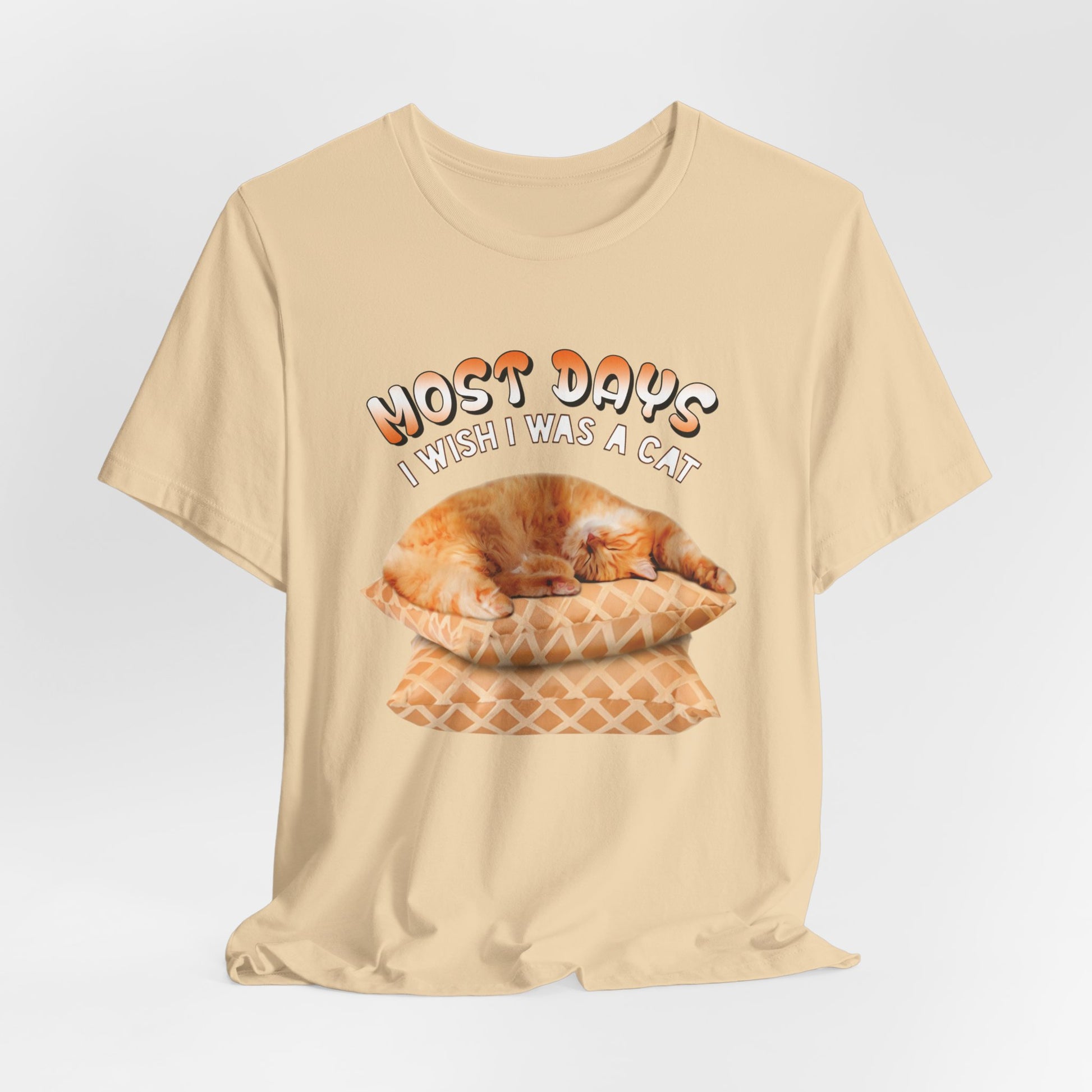 Soft Cream Most Days Cat T-Shirt Unisex Crew Neck