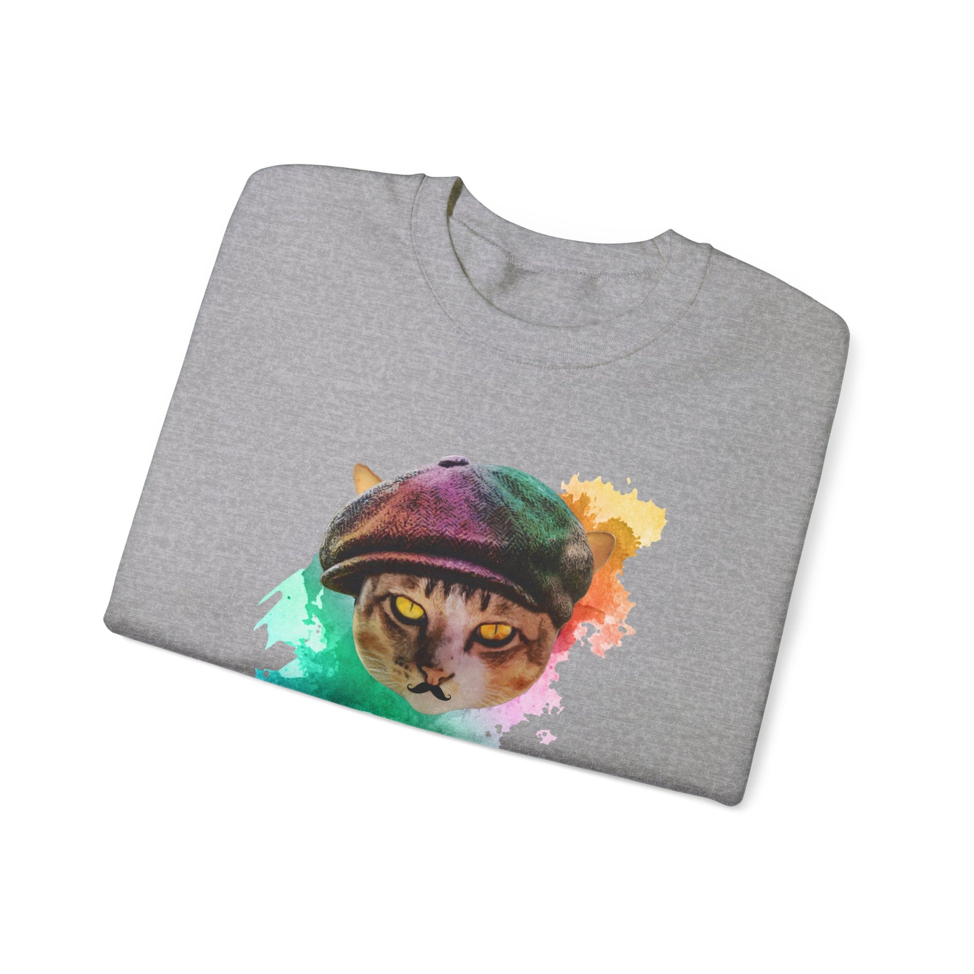 Oyster Baker Boy Cat Themed Crewneck Unisex Sweatshirt