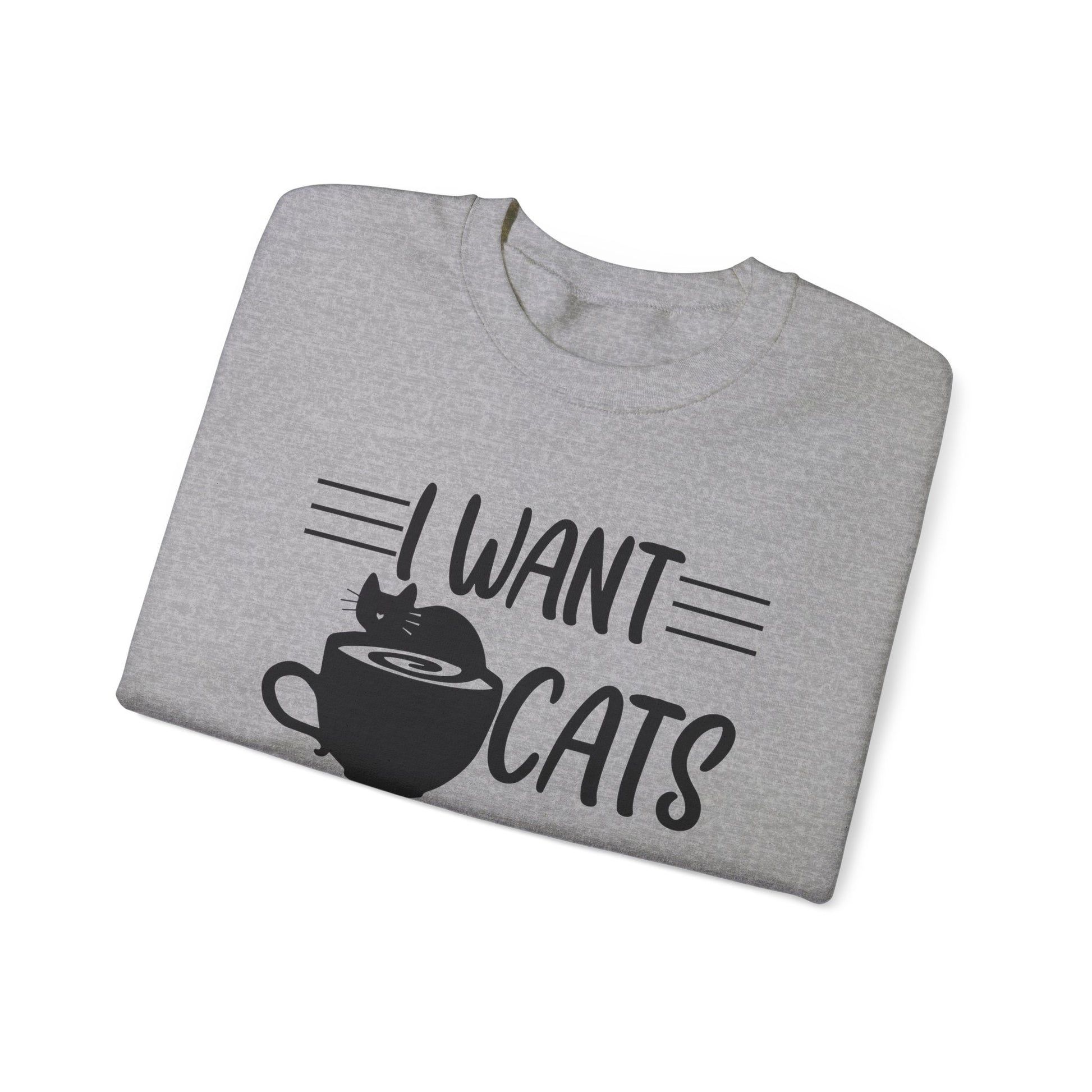 Oyster Cats Cake & Coffee Crewneck Unisex Sweatshirt