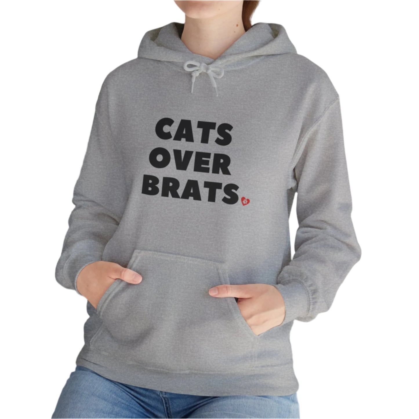 Oyster Cats Over Brats Hooded Sweatshirt Unisex