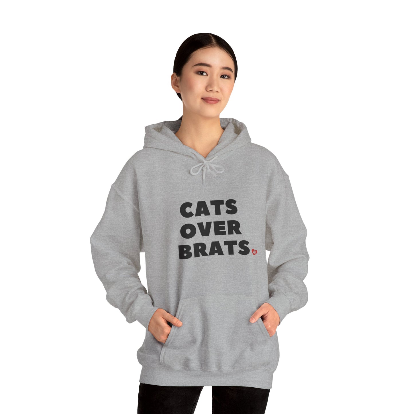 Oyster Cats Over Brats Hooded Sweatshirt Unisex