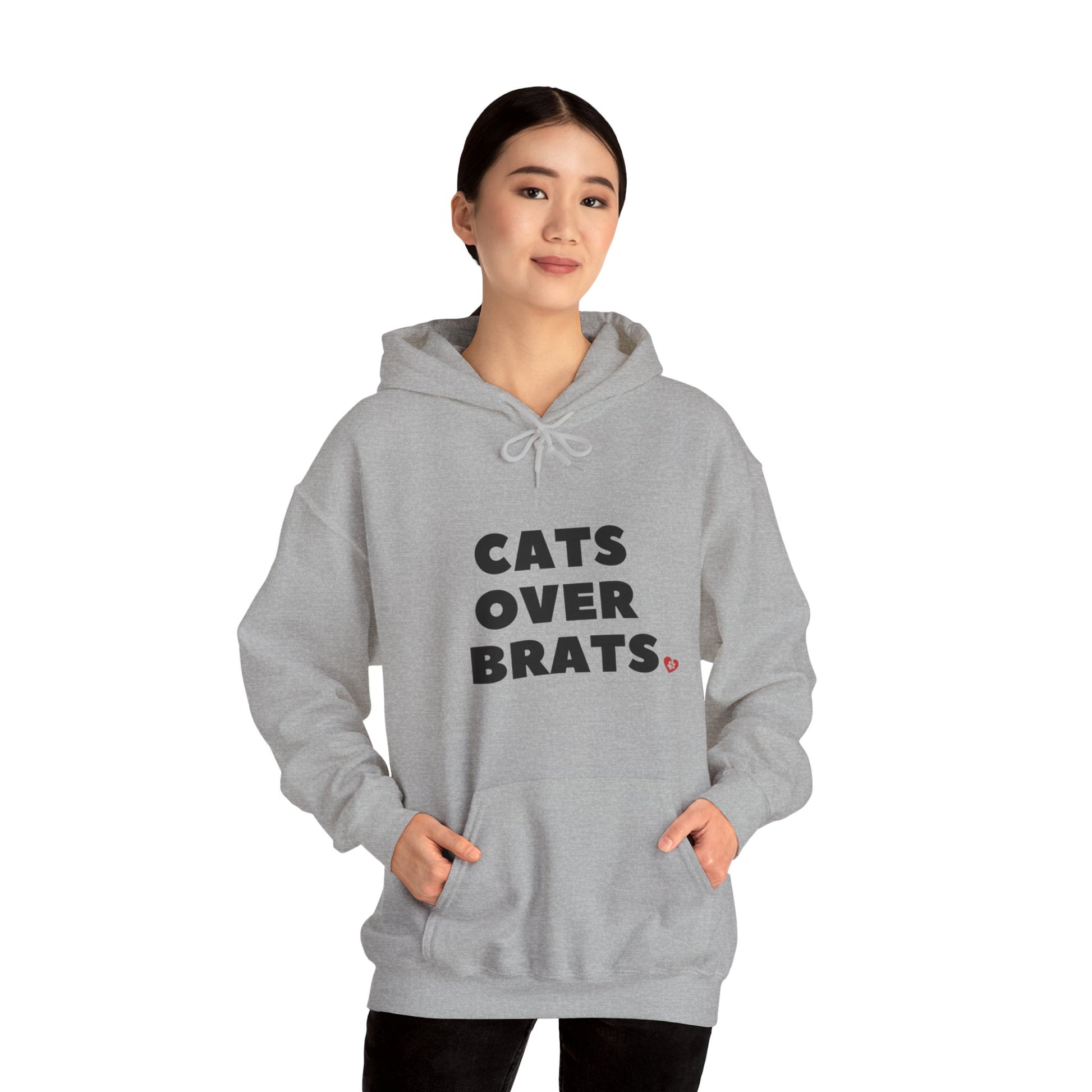 Oyster Cats Over Brats Hooded Sweatshirt Unisex