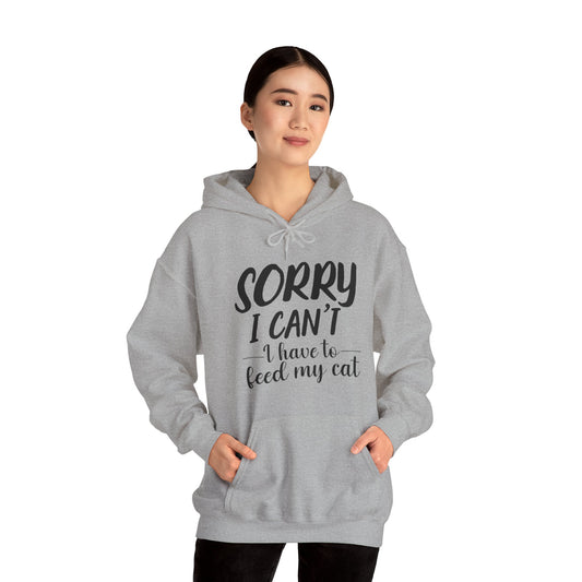 Oyster Feed My Cat Hooded Sweatshirt Unisex