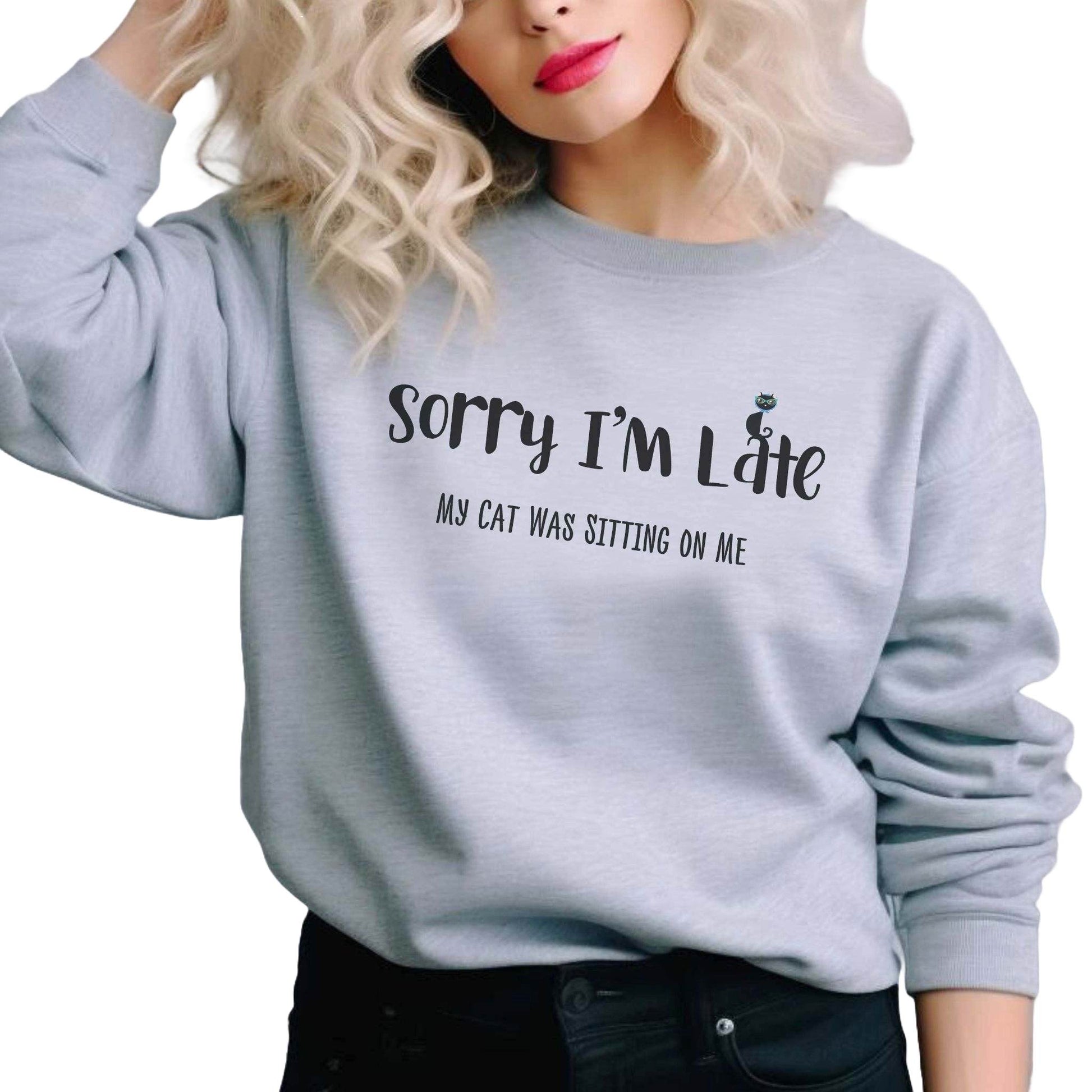 Ash My Cat Was Sitting On Me Unisex Crewneck Sweatshirt