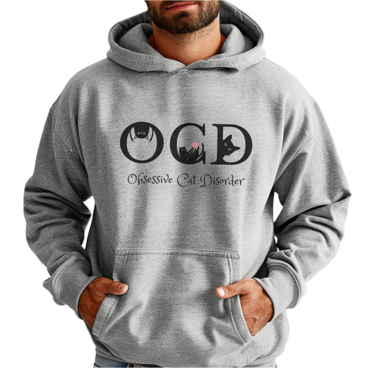Oyster OCD Cat Themed Unisex Hooded Sweatshirt