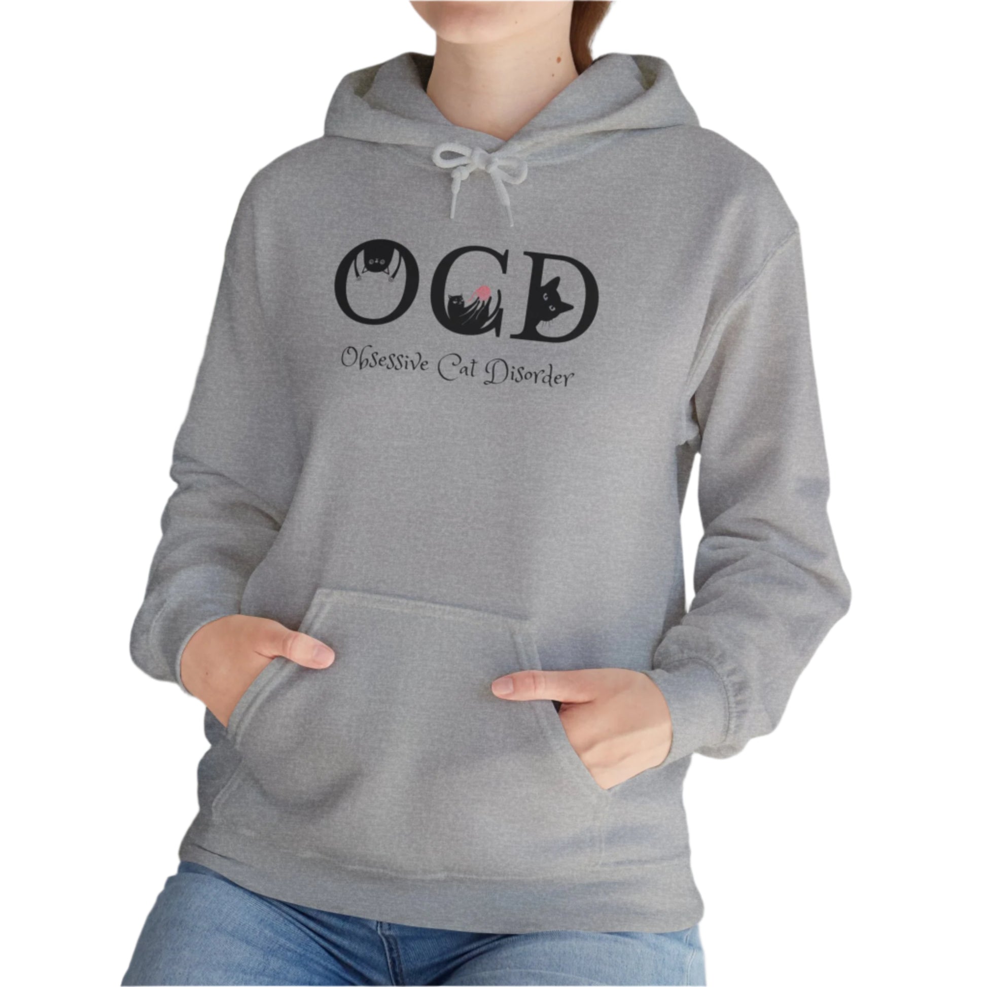 Oyster OCD Cat Themed Unisex Hooded Sweatshirt