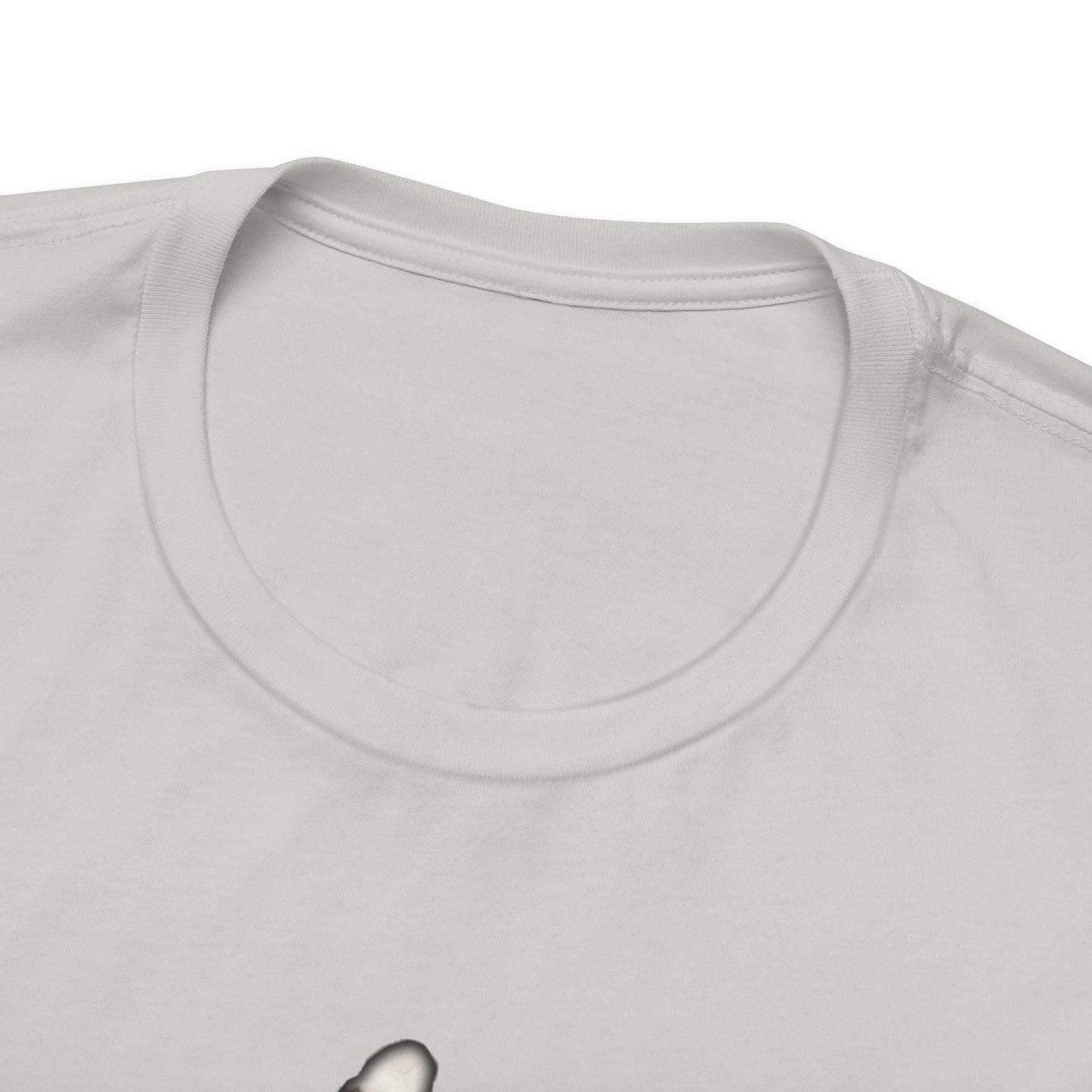 Silver Yoga Pose Cat T-Shirt Unisex Crew Neck