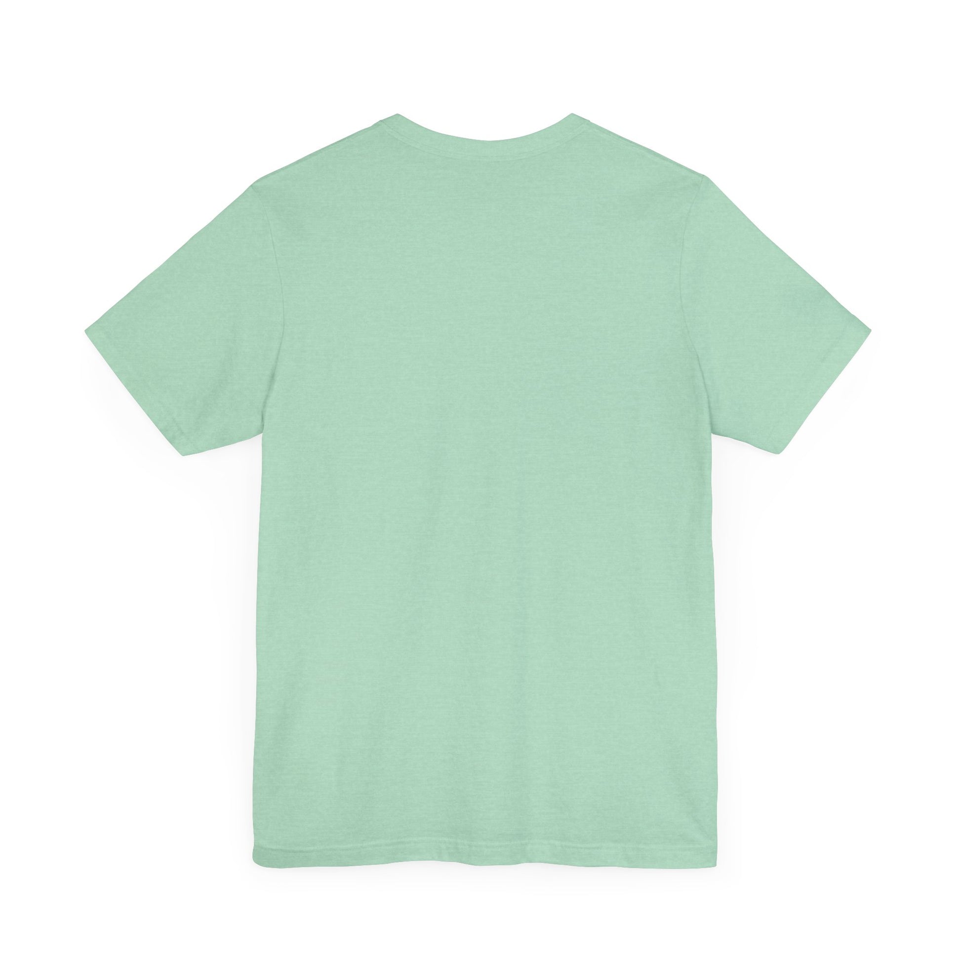 Heather Mint Baker Boy Cat T-Shirt Unisex Crew Neck