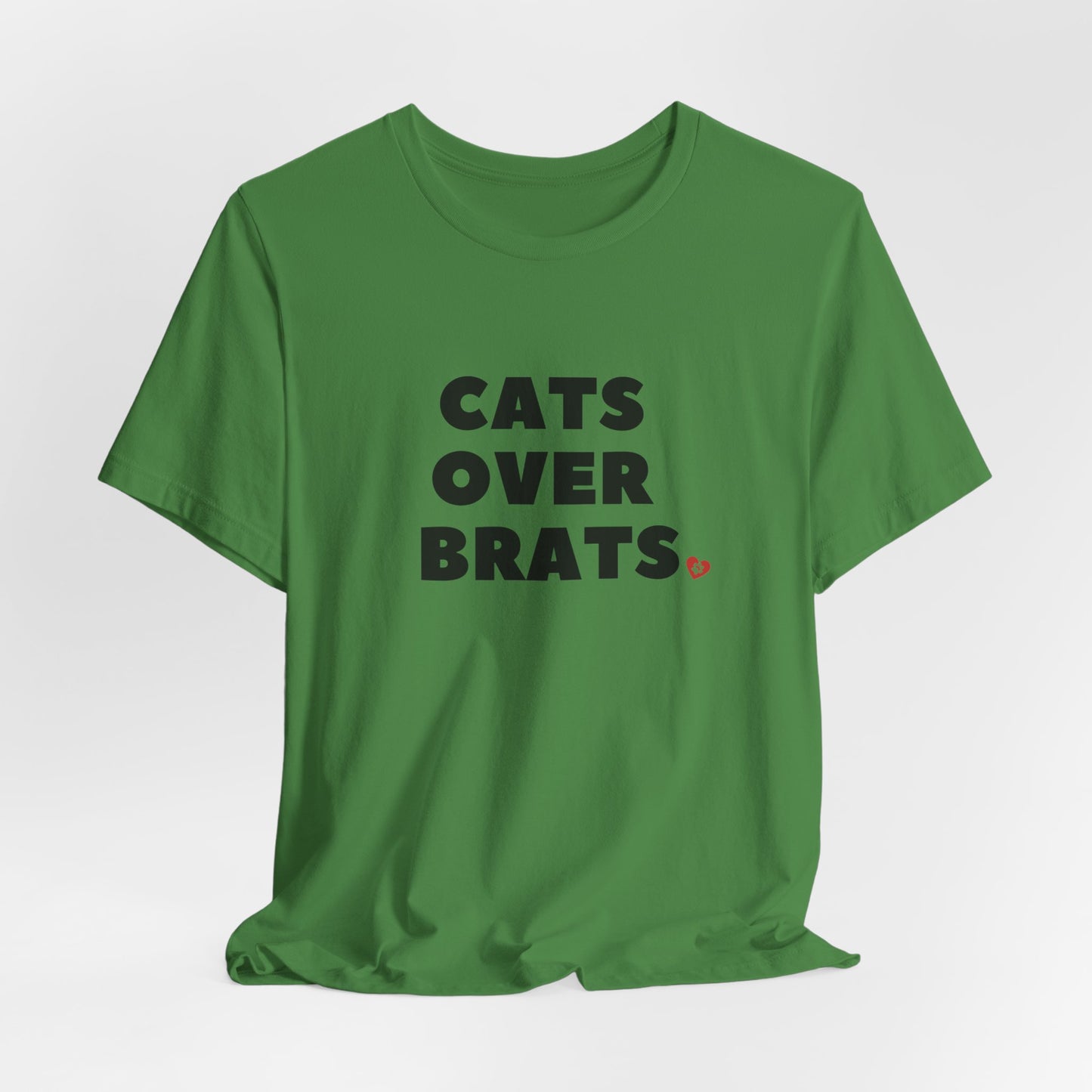 Leaf Cats Over Brats Crew Neck Unisex T-Shirt