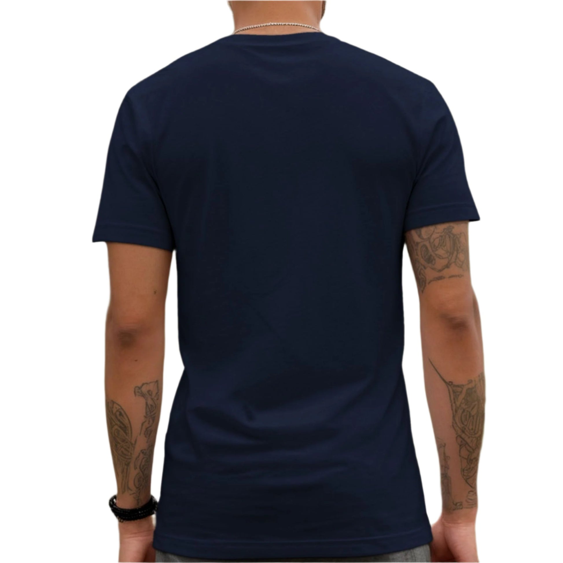 Navy Cats Coffee & Cake V-Neck T-Shirt Unisex