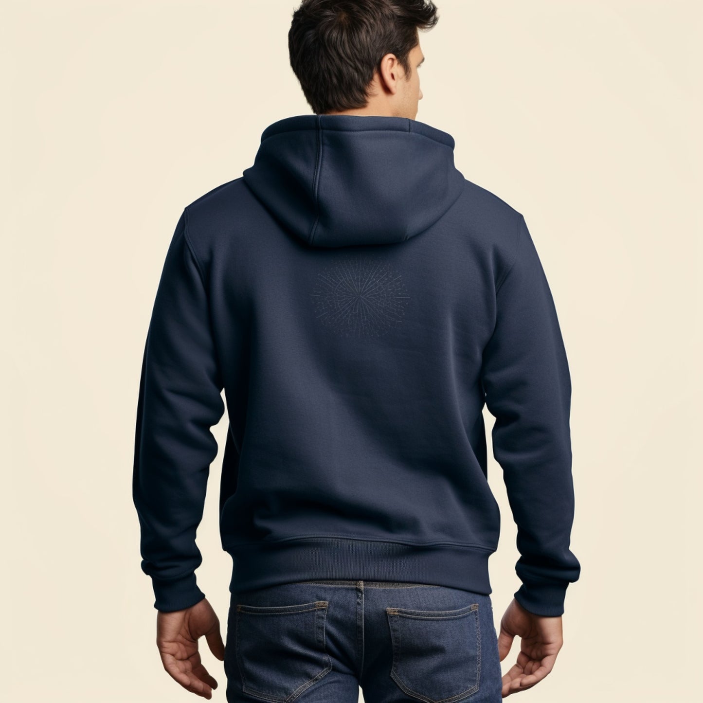 Navy I Saw A Cat Hooded Sweatshirt Unisex