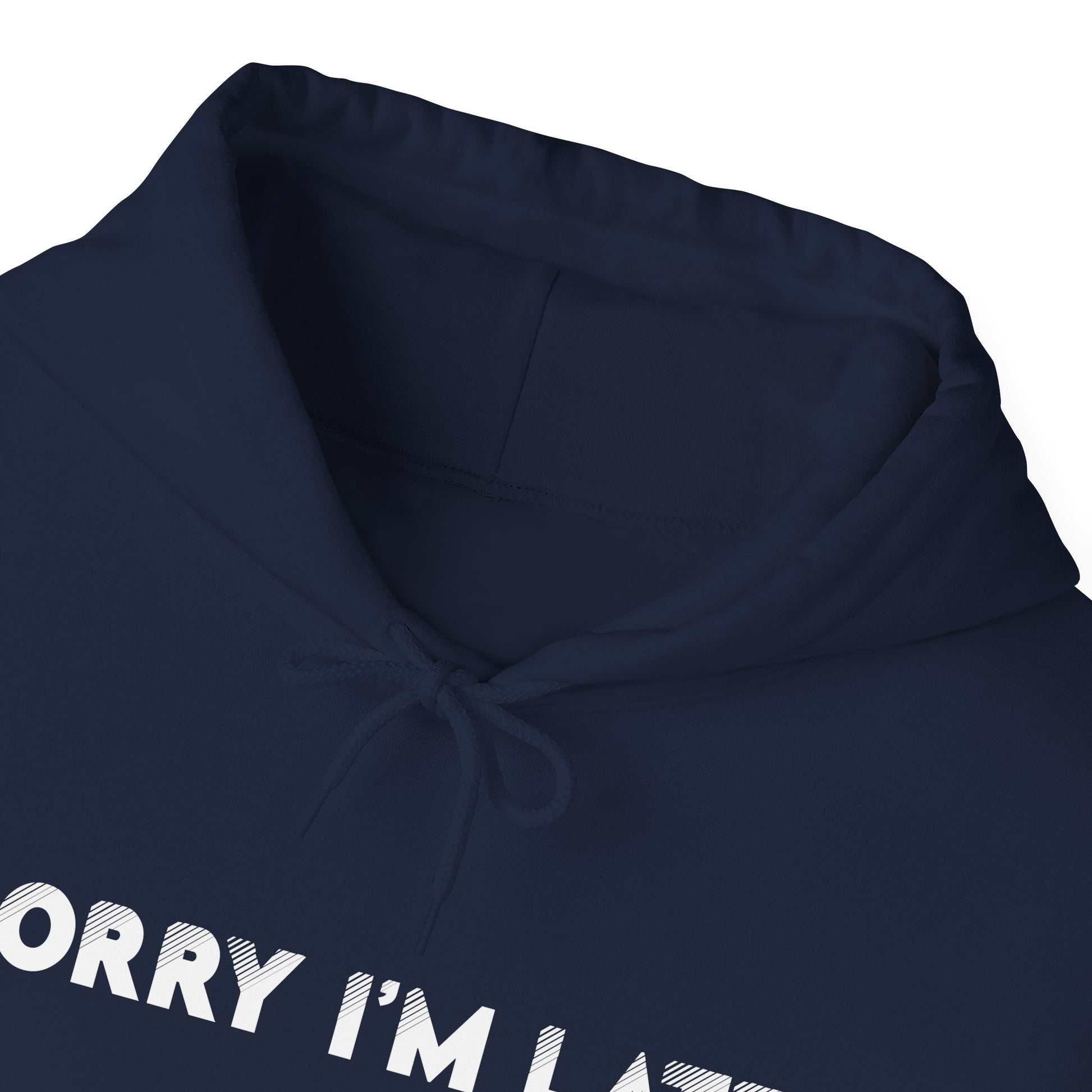 Navy I Saw A Cat Hooded Sweatshirt Unisex