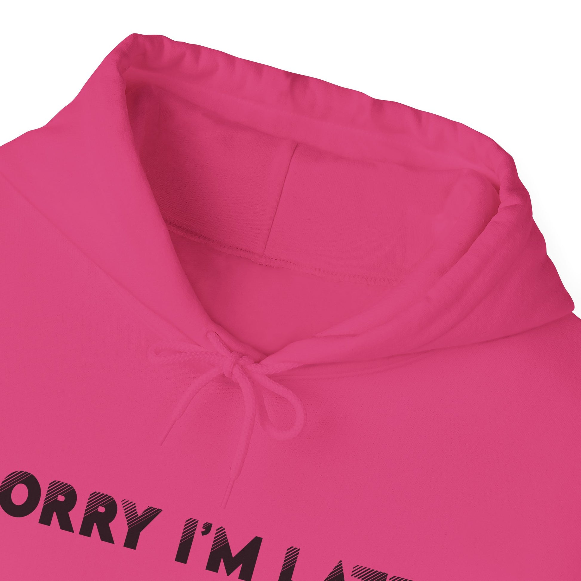Hot Pink I Saw A Cat Hooded Sweatshirt Unisex
