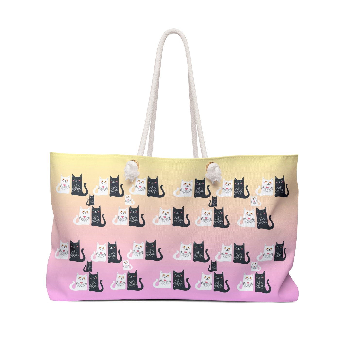 Tote bag with cat pattern  