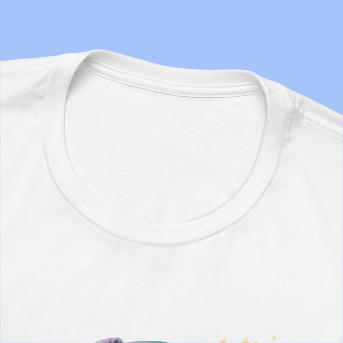 White Baker Boy Cat T-Shirt Unisex Crew Neck