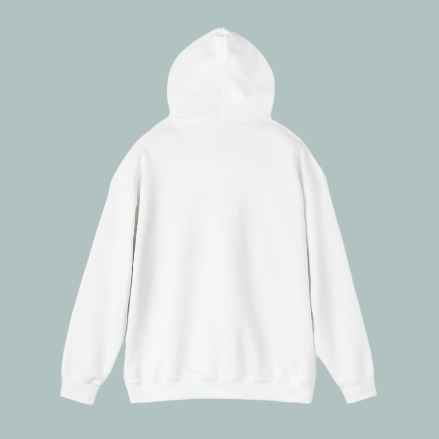 White C☕ffee Beans & Love Hearts Cat Themed Hooded Sweatshirt Unisex