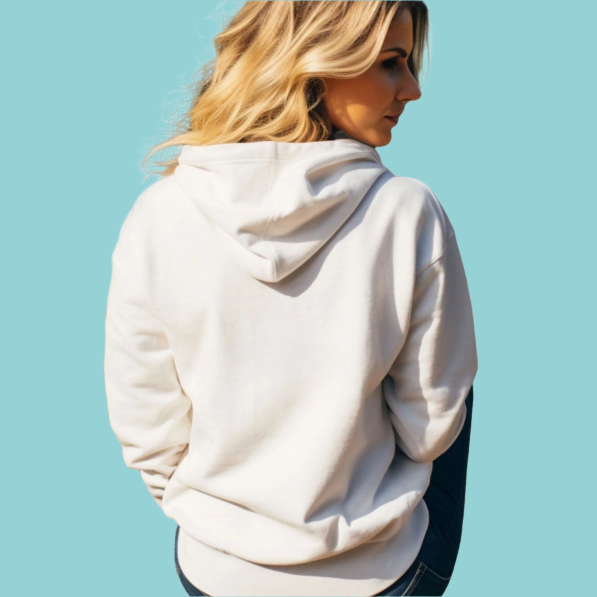 White Cat Addict_Maine Coon Feline Themed Hooded_Sweatshirt Unisex